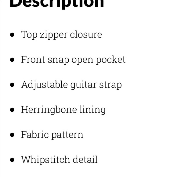 Last one‼️ Faux Fur Saddle guitar strap handbag - zipper closure - Picture 3 of 11